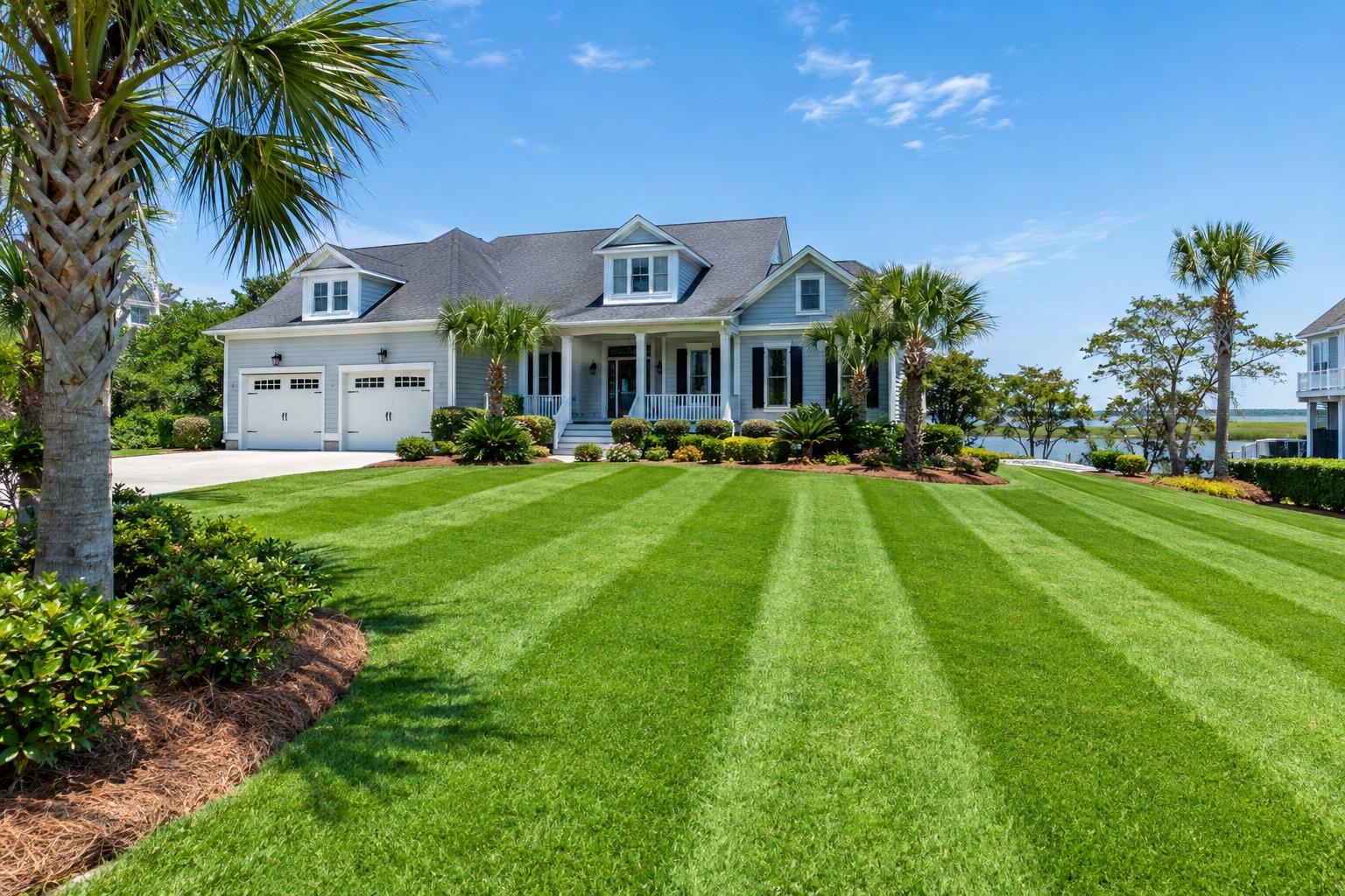 Healthy green lawn